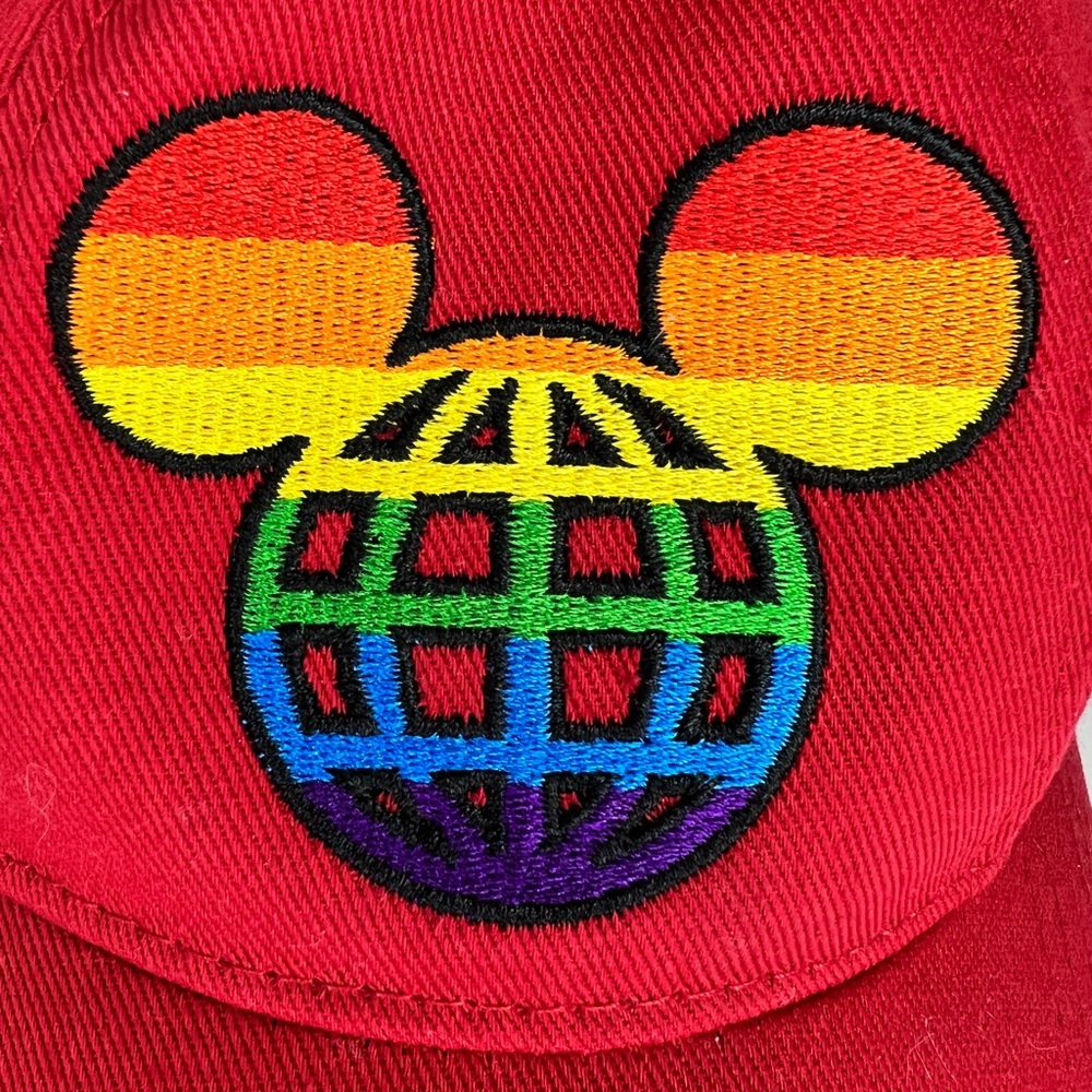 Disney Rainbow Ears Walt Disney World Baseball Cap for Adults Mickey Mouse Pride - Picture 3 of 10